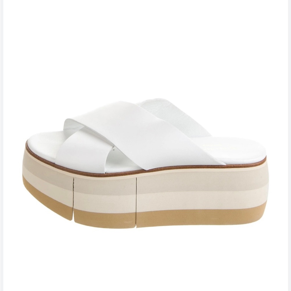 Paloma Barcelo Leather Platform Slides - image 1